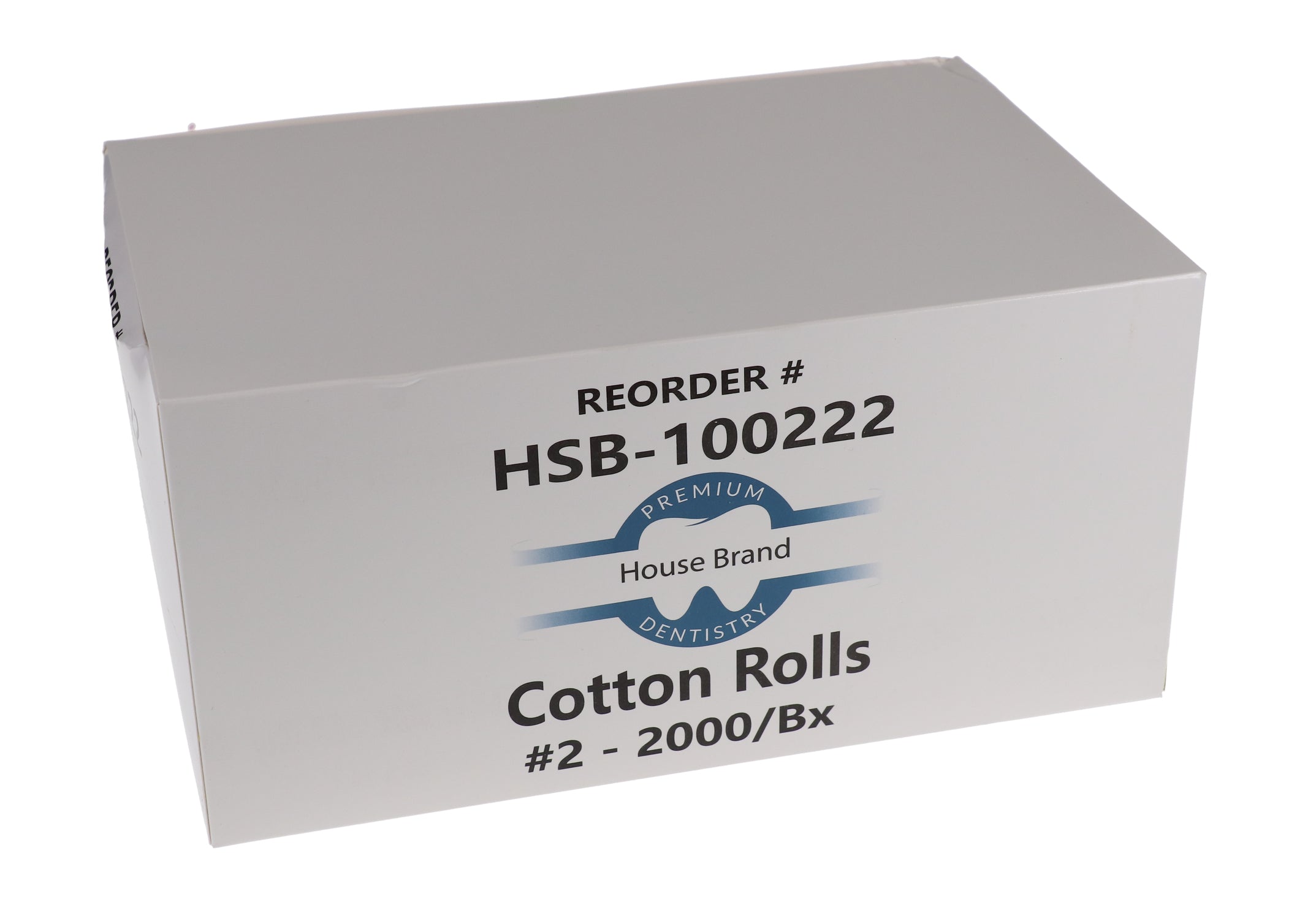 House Brand Dentistry 100222 Absorbable Dental Cotton Rolls #2 2000/Bx House Brand Dentistry 100222 Absorbable Dental Cotton Rolls #2 2000/Bx